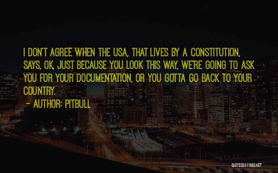 Going Back To Your Country Quotes By Pitbull