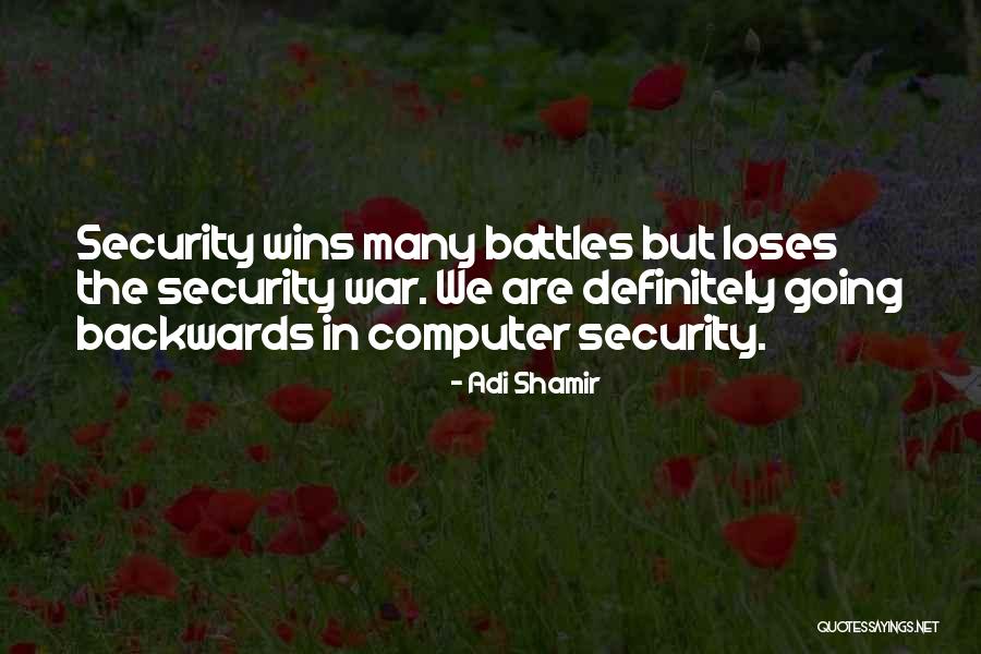 Going Backwards Quotes By Adi Shamir Going Backwards Quotes By Adi Shamir