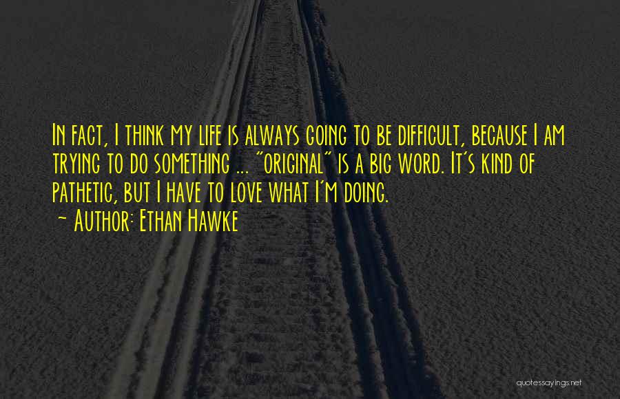 Going Big In Life Quotes By Ethan Hawke