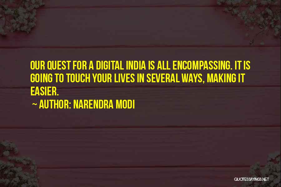 Going Digital Quotes By Narendra Modi