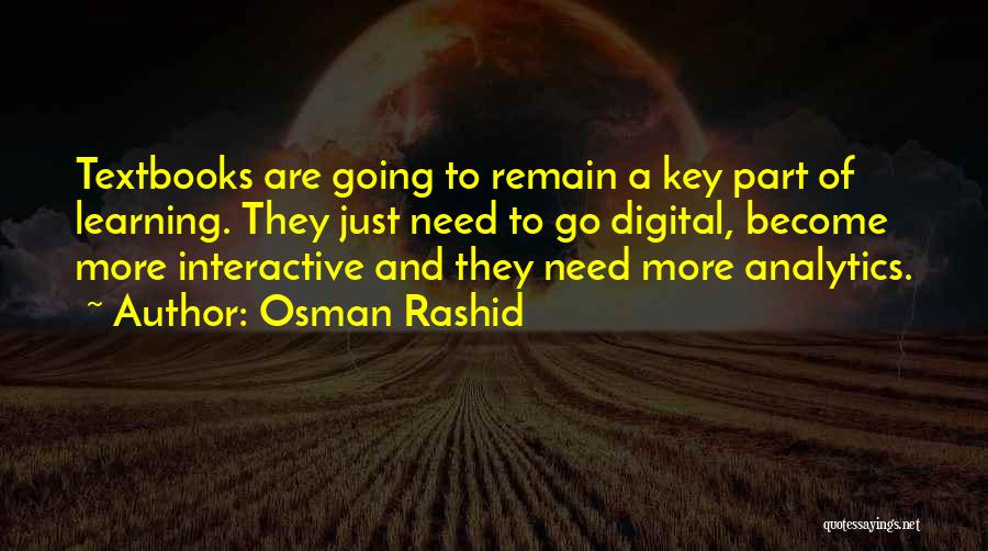 Going Digital Quotes By Osman Rashid