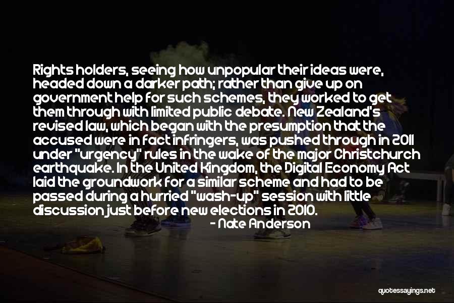 Going Down A New Path Quotes By Nate Anderson