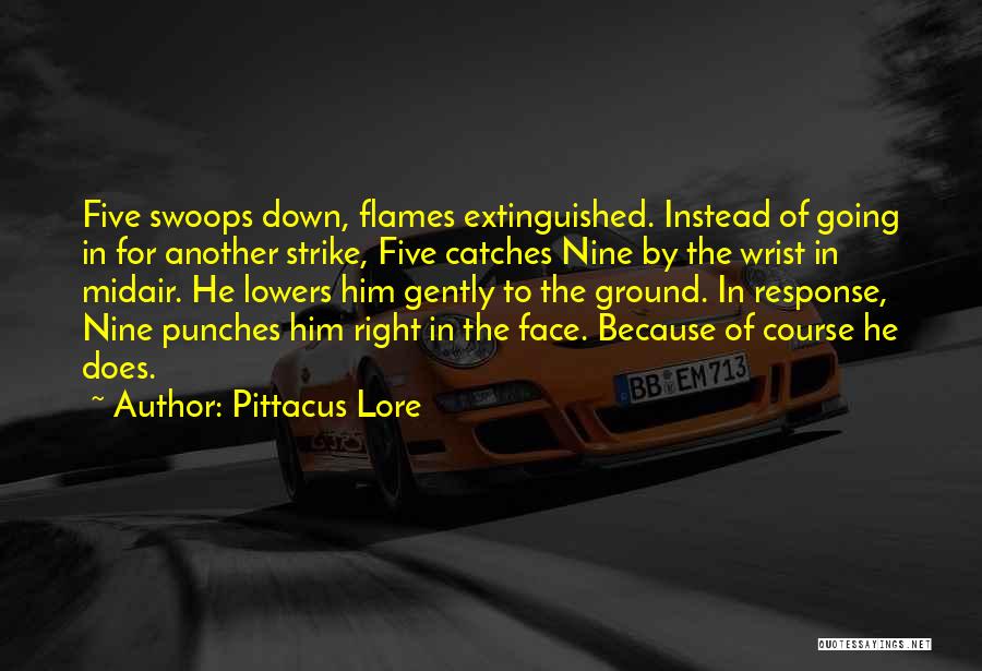 Going Down In Flames Quotes By Pittacus Lore