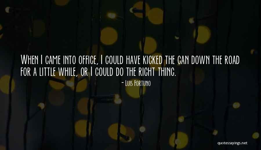 Going Down The Right Road Quotes By Luis Fortuno Going Down The Right Road Quotes By Luis Fortuno