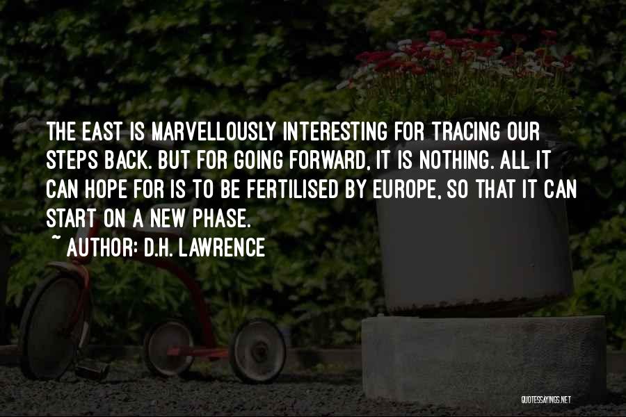 Going East Quotes By D.H. Lawrence