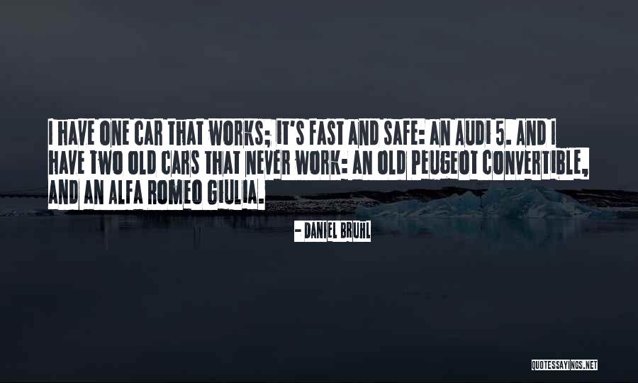 Going Fast In A Car Quotes By Daniel Bruhl