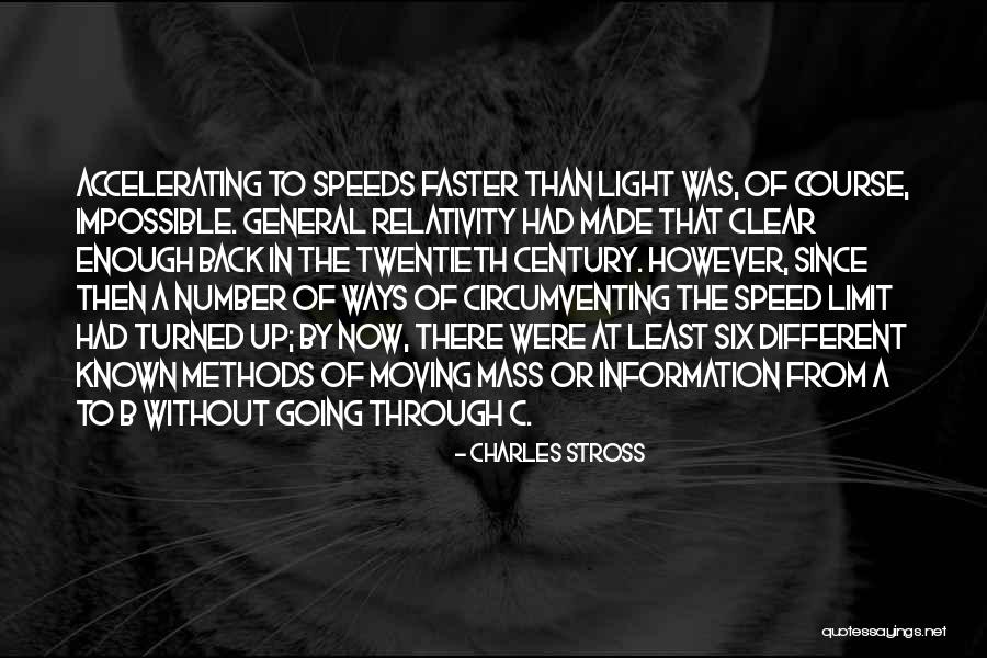 Going Faster Quotes By Charles Stross