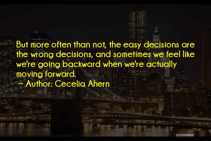 Going Forward Quotes By Cecelia Ahern