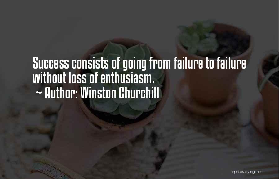 Going From Failure To Success Quotes By Winston Churchill