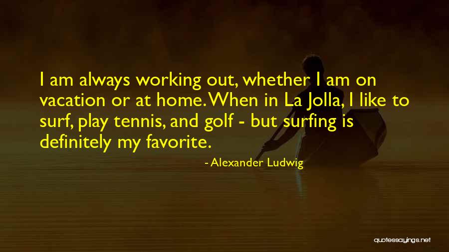 Going Home For Vacation Quotes By Alexander Ludwig