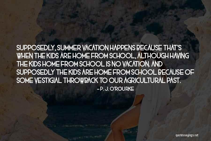 Going Home For Vacation Quotes By P. J. O'Rourke