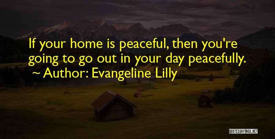 Going Home Quotes By Evangeline Lilly