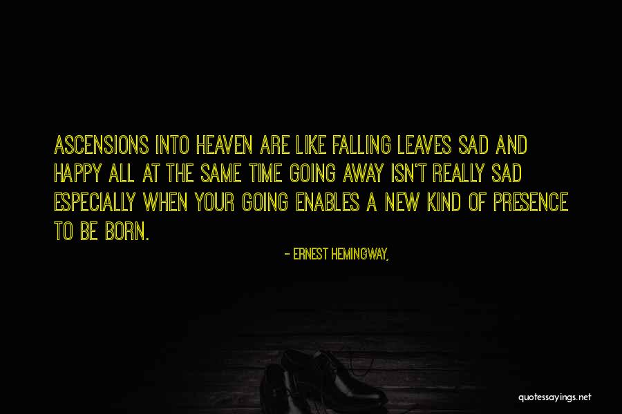 Going Into Heaven Quotes By Ernest Hemingway,