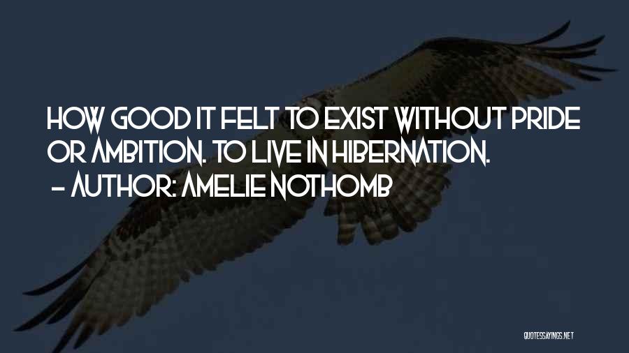 Going Into Hibernation Quotes By Amelie Nothomb