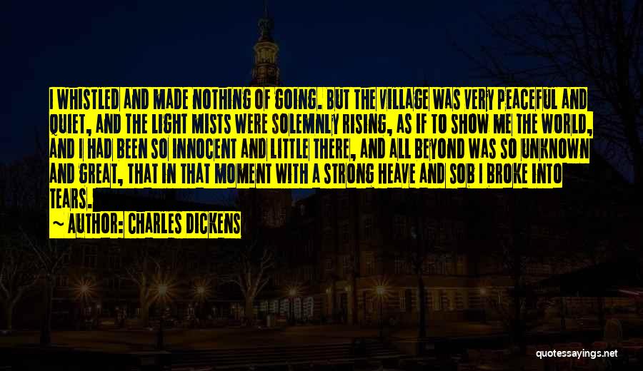 Going Into The Unknown Quotes By Charles Dickens