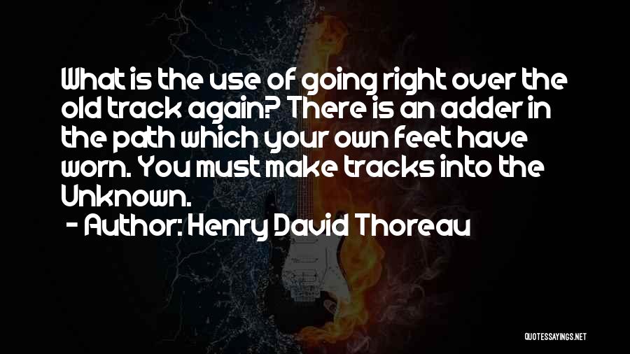 Going Into The Unknown Quotes By Henry David Thoreau