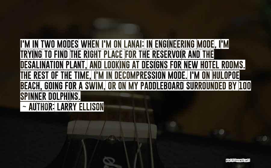 Going New Place Quotes By Larry Ellison