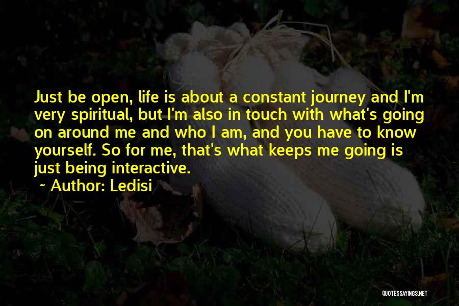 Going On A Journey Quotes By Ledisi