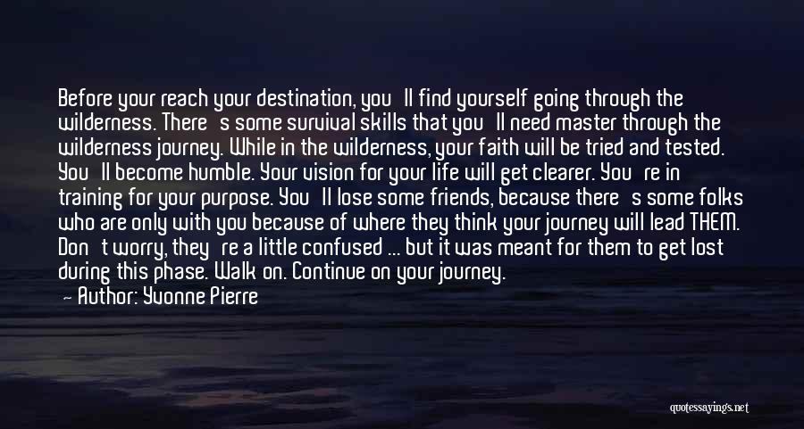 Going On A Journey Quotes By Yvonne Pierre