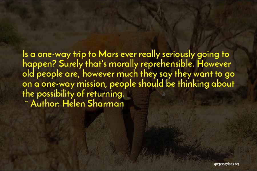 Going On A Trip Quotes By Helen Sharman