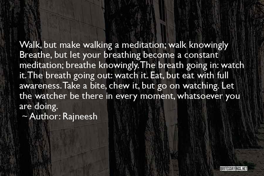 Going On A Walk Quotes By Rajneesh