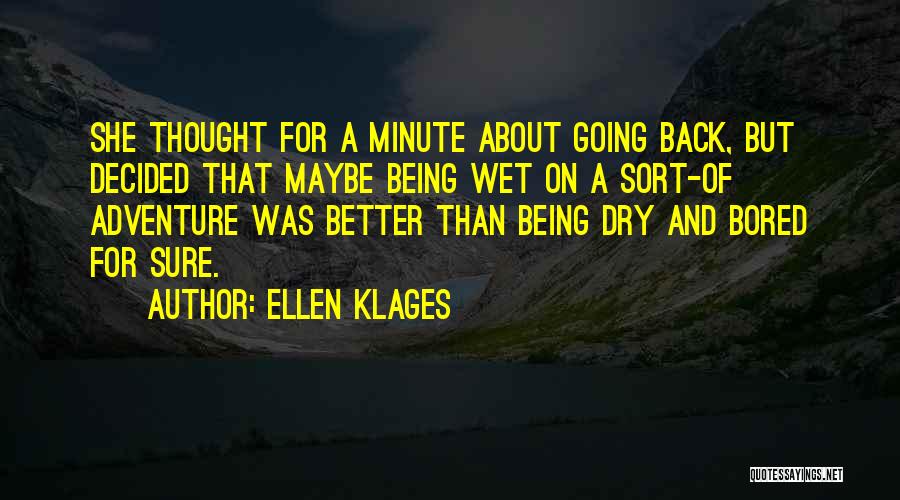 Going On Adventure Quotes By Ellen Klages