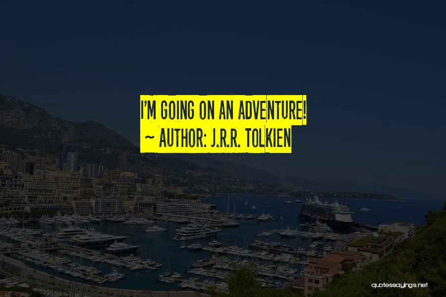 Going On Adventure Quotes By J.R.R. Tolkien