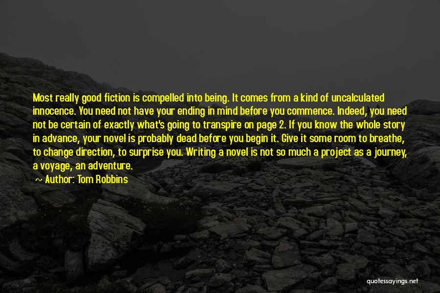 Going On Adventure Quotes By Tom Robbins