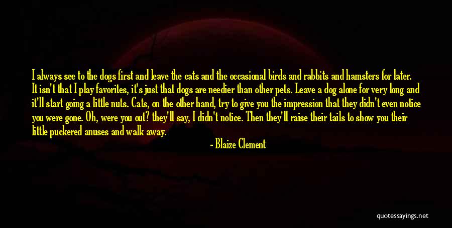 Going On Alone Quotes By Blaize Clement