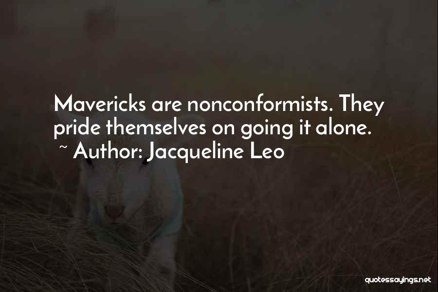 Going On Alone Quotes By Jacqueline Leo