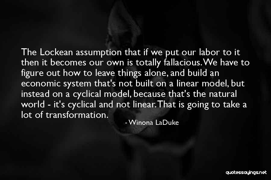 Going On Alone Quotes By Winona LaDuke