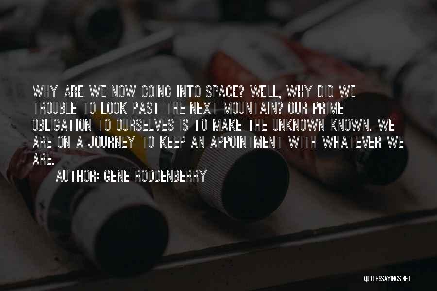 Going On Journey Quotes By Gene Roddenberry