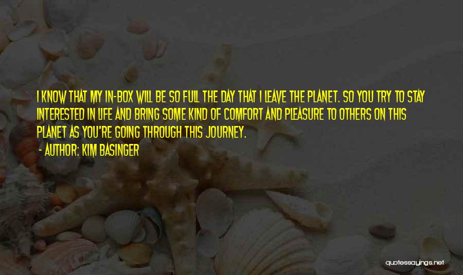 Going On Journey Quotes By Kim Basinger