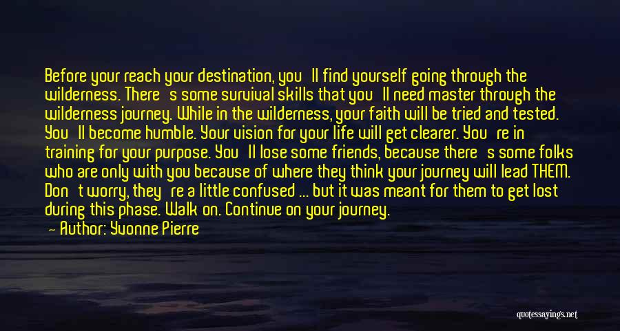 Going On Journey Quotes By Yvonne Pierre