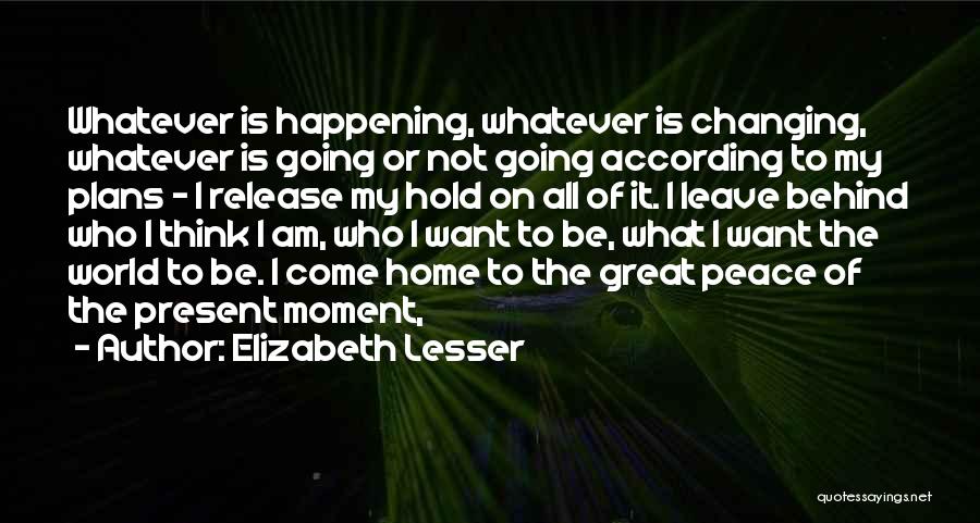 Going On Leave Quotes By Elizabeth Lesser