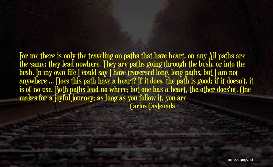 Going On Your Own Path Quotes By Carlos Castenada Going On Your Own Path Quotes By Carlos Castenada
