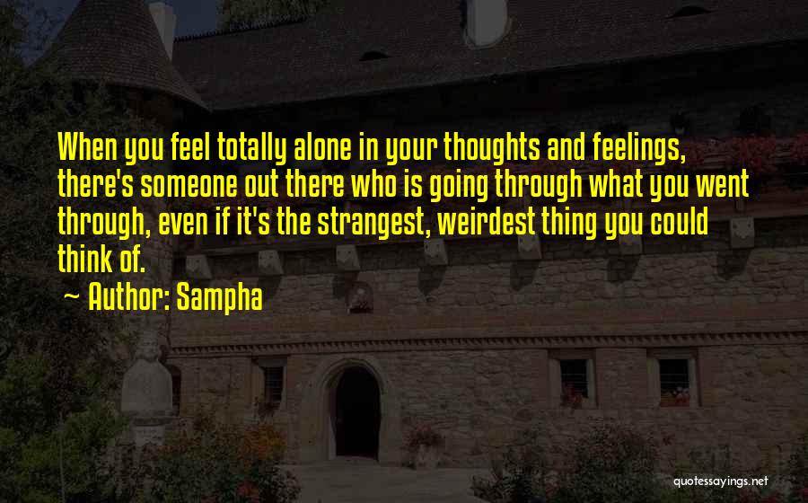 Going Out Alone Quotes By Sampha