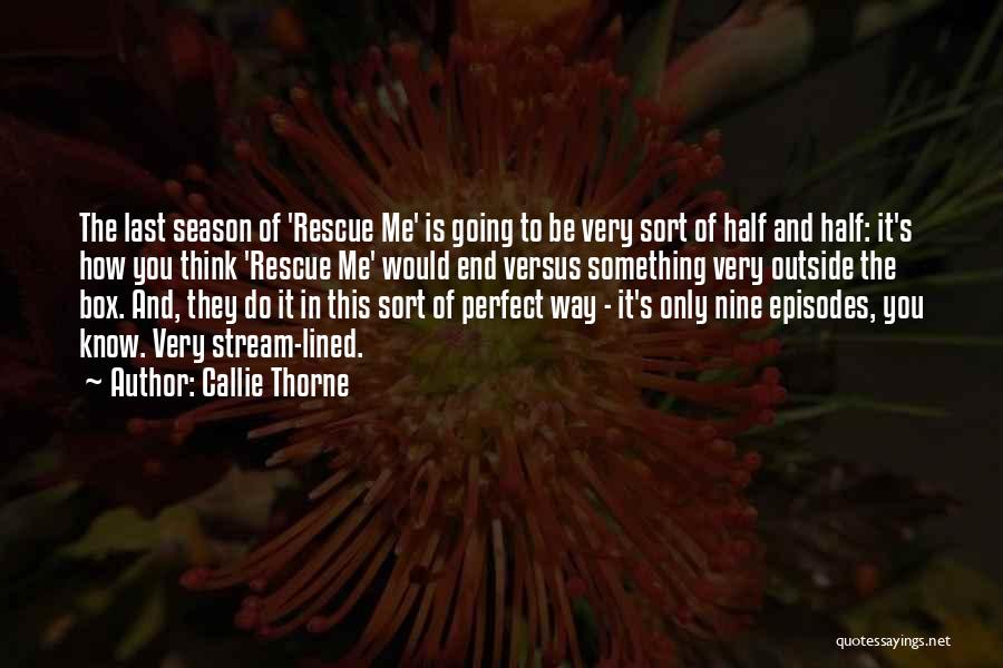 Going Outside The Box Quotes By Callie Thorne