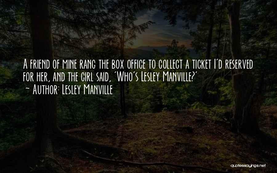Going Outside The Box Quotes By Lesley Manville