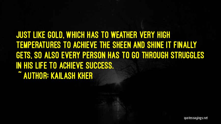 Going Through Life Struggles Quotes By Kailash Kher