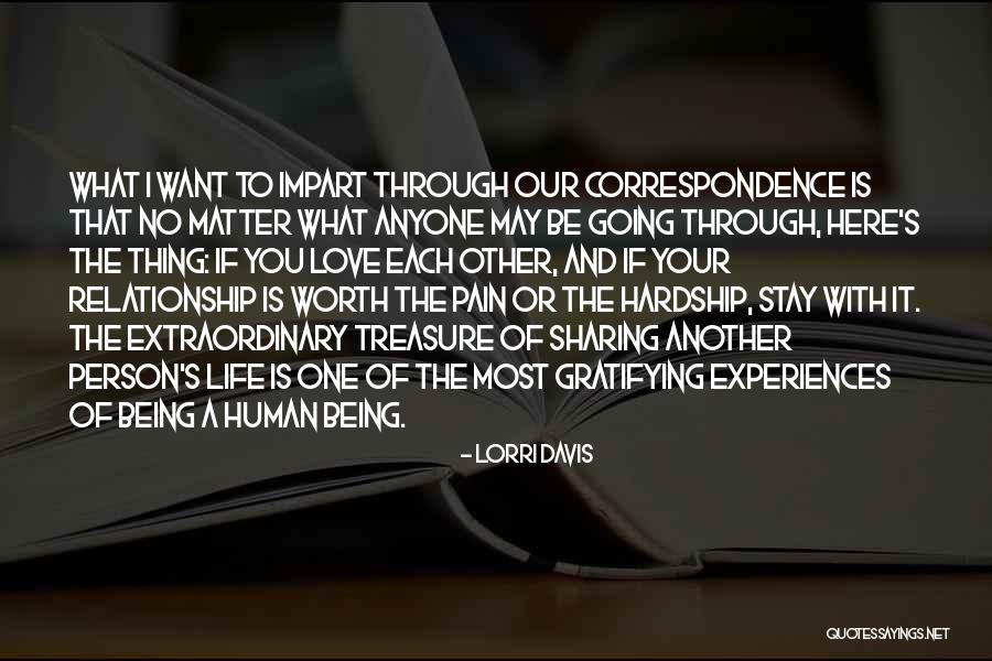 Going Through The Pain Quotes By Lorri Davis