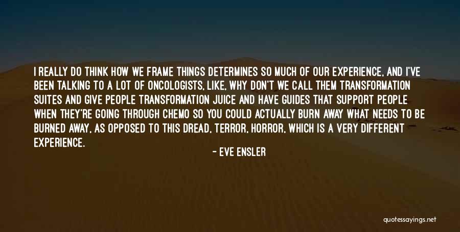 Going Through Things Quotes By Eve Ensler