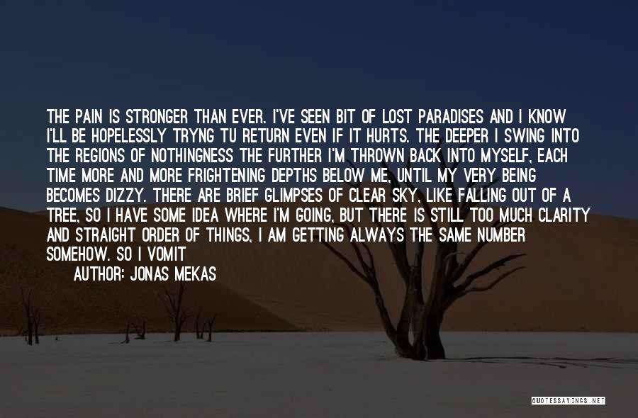 Going Through Things Quotes By Jonas Mekas