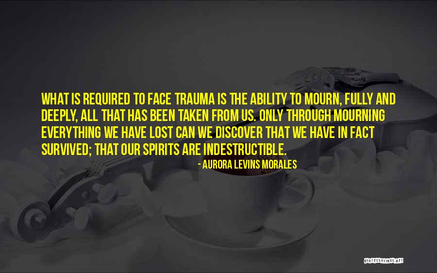 Going Through Trauma Quotes By Aurora Levins Morales