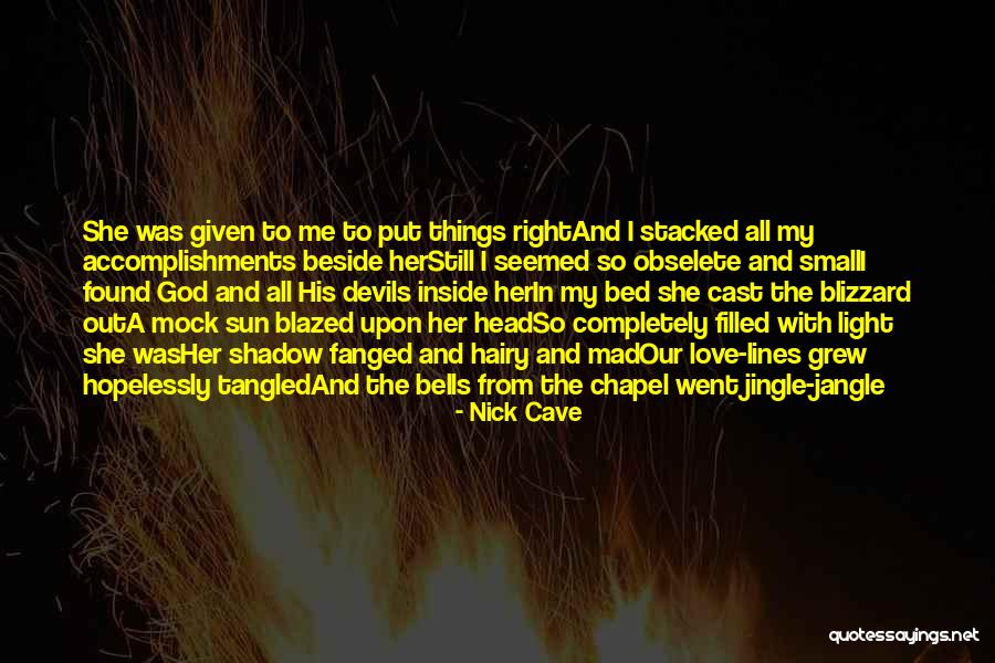 Going To Bed Mad Quotes By Nick Cave