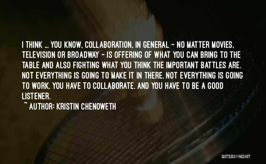 Going To Broadway Quotes By Kristin Chenoweth