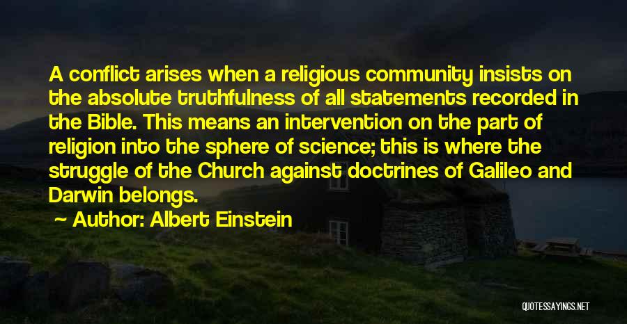 Going To Church Bible Quotes By Albert Einstein