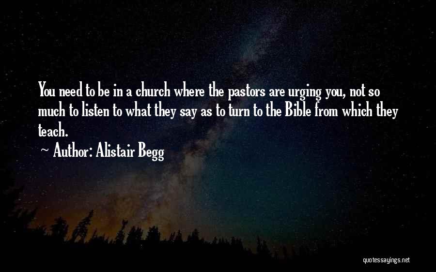 Going To Church Bible Quotes By Alistair Begg