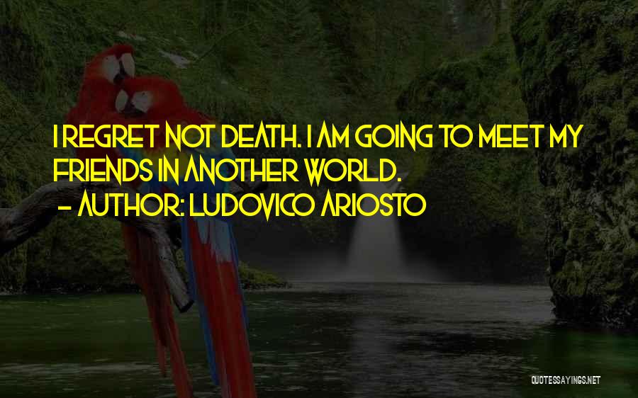 Going To Meet Friends Quotes By Ludovico Ariosto