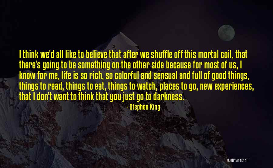 Going To Other Places Quotes By Stephen King